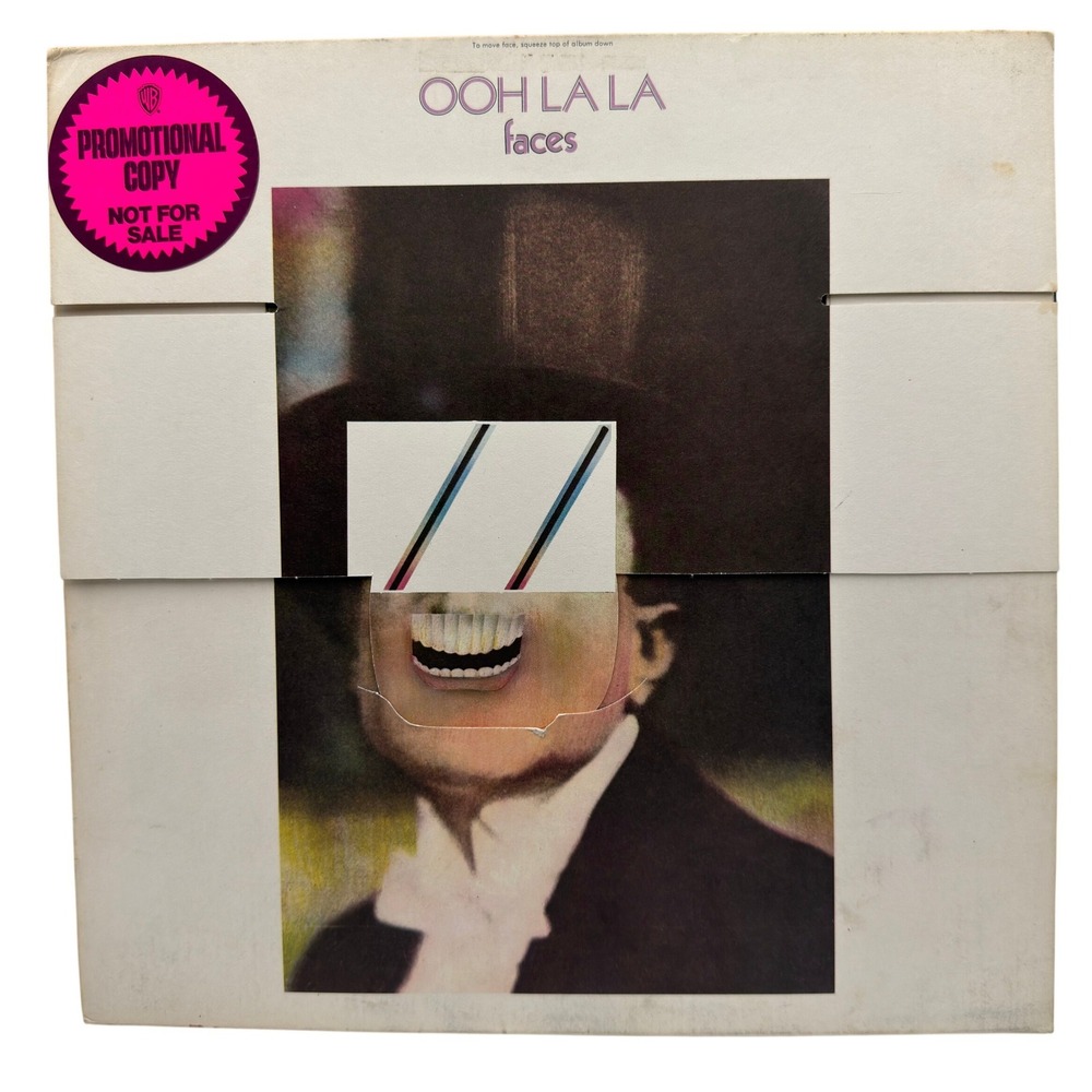 Faces Ooh La La Vinyl LP 1973 Promo White Label Gimmick Cover Rod Stewart BS2665